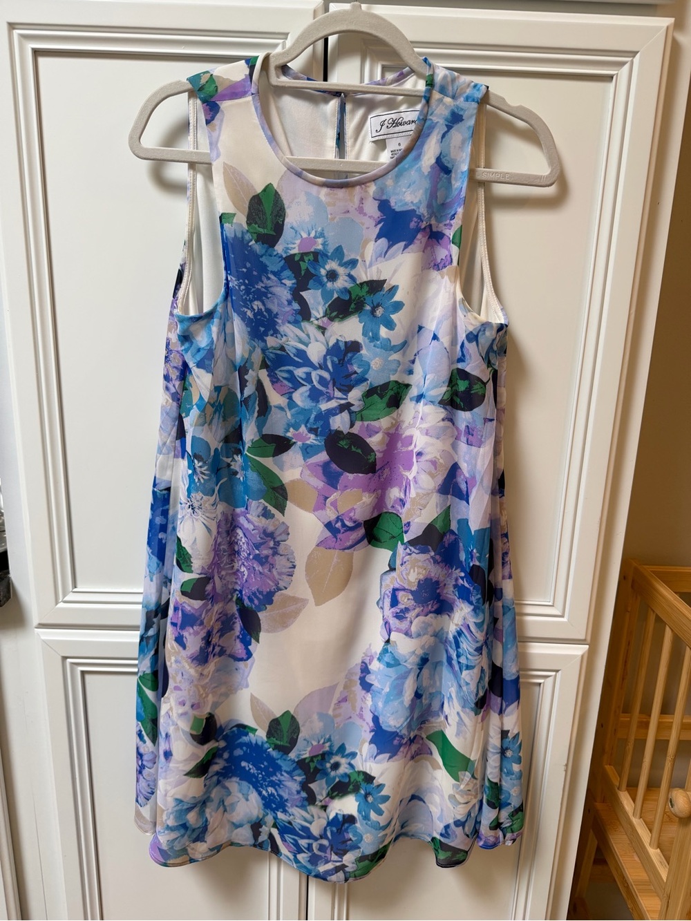 J Howard Floral Sleeveless A-Line Dress